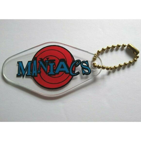 Rollergames Maniacs Pinball Keychain Roller Derby Sports Team 1990 - Picture 1 of 3